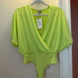 ASOS neon green bodysuit